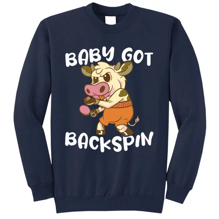 Baby Got Backspin Table Tennis Funny Ping Pong Tall Sweatshirt