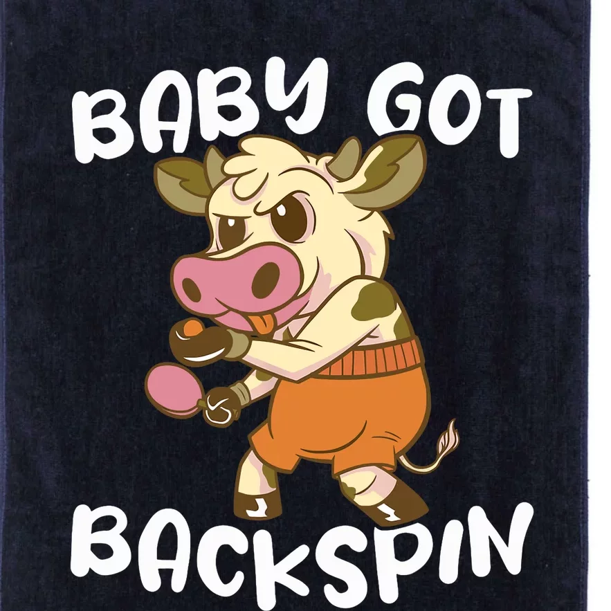 Baby Got Backspin Table Tennis Funny Ping Pong Platinum Collection Golf Towel