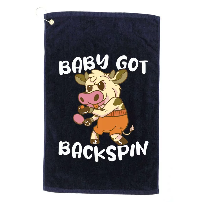 Baby Got Backspin Table Tennis Funny Ping Pong Platinum Collection Golf Towel