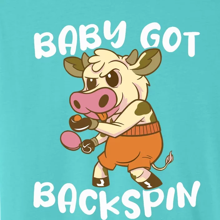 Baby Got Backspin Table Tennis Funny Ping Pong ChromaSoft Performance T-Shirt