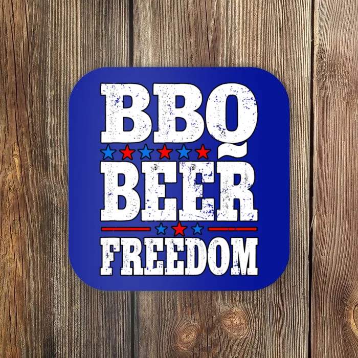 Barbecue Grill Bbq Beer Freedom Gift Coaster