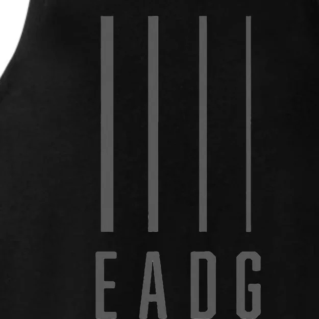 Bass Guitarist Bass Player Gift Eadg 4 String Ladies Tri-Blend Wicking Tank