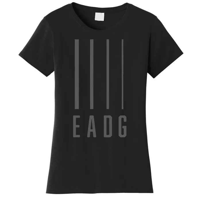 Bass Guitarist Bass Player Gift Eadg 4 String Women's T-Shirt