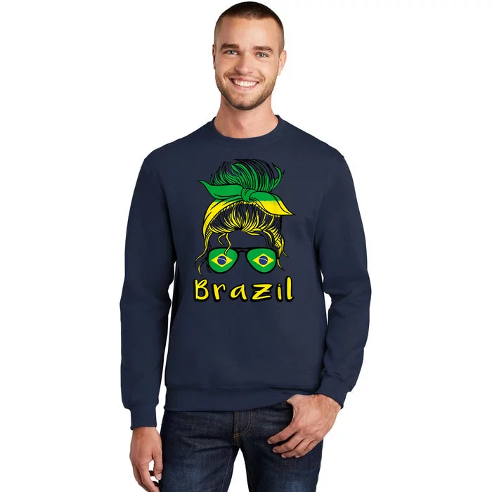 Brazilian Girl Brazil Girls Football Brasil Brazilian Tall Sweatshirt