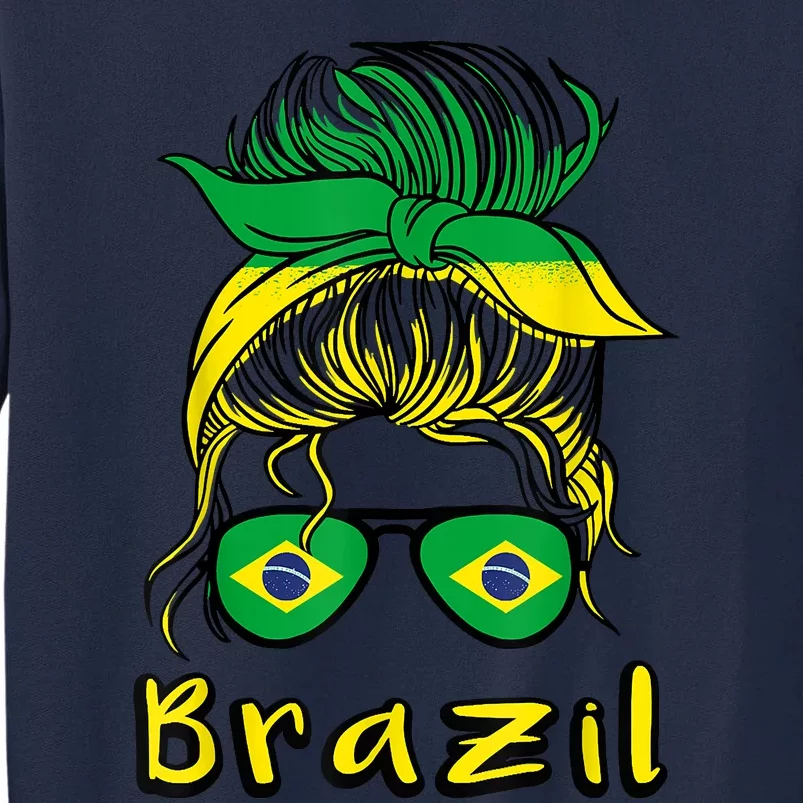 Brazilian Girl Brazil Girls Football Brasil Brazilian Tall Sweatshirt