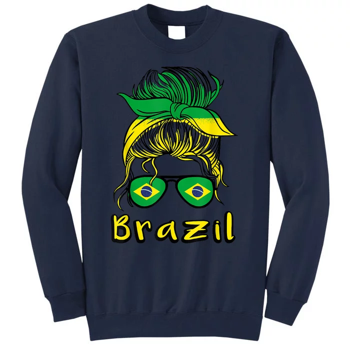 Brazilian Girl Brazil Girls Football Brasil Brazilian Tall Sweatshirt