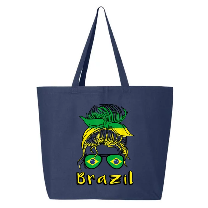 Brazilian Girl Brazil Girls Football Brasil Brazilian 25L Jumbo Tote