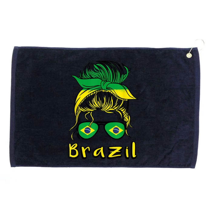 Brazilian Girl Brazil Girls Football Brasil Brazilian Grommeted Golf Towel