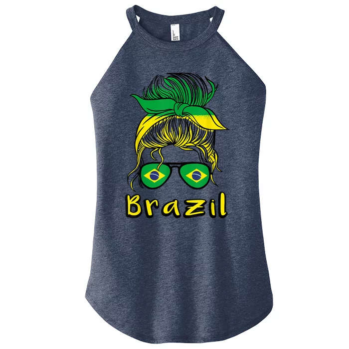 Brazilian Girl Brazil Girls Football Brasil Brazilian Women’s Perfect Tri Rocker Tank