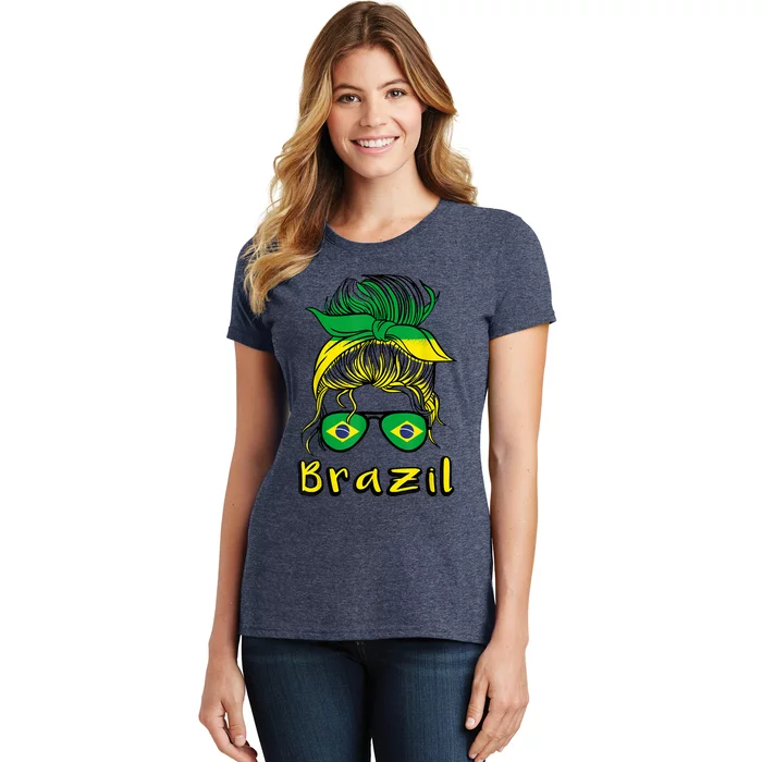 Brazilian Girl Brazil Girls Football Brasil Brazilian Women's T-Shirt