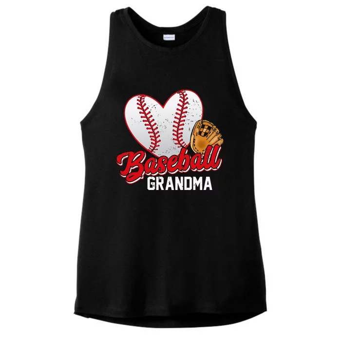 Baseball Grandma Baseball Lovers Mothers Day Gifts Women Ladies Tri-Blend Wicking Tank