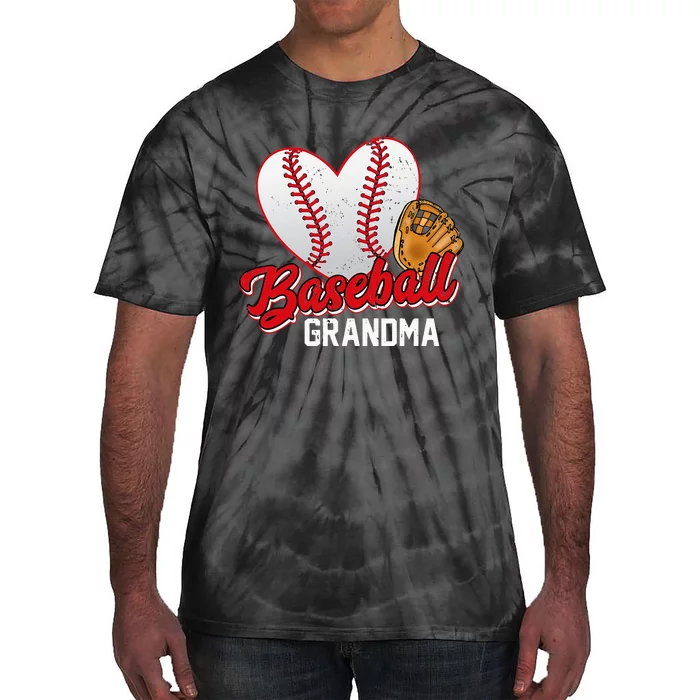 Baseball Grandma Baseball Lovers Mothers Day Gifts Women Tie-Dye T-Shirt