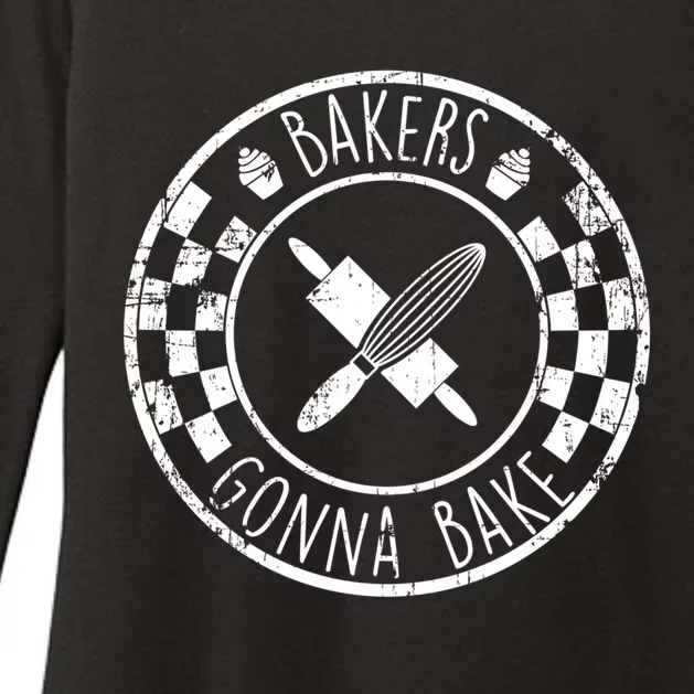 Bakers Gonna Bake Distressed Gift Womens CVC Long Sleeve Shirt