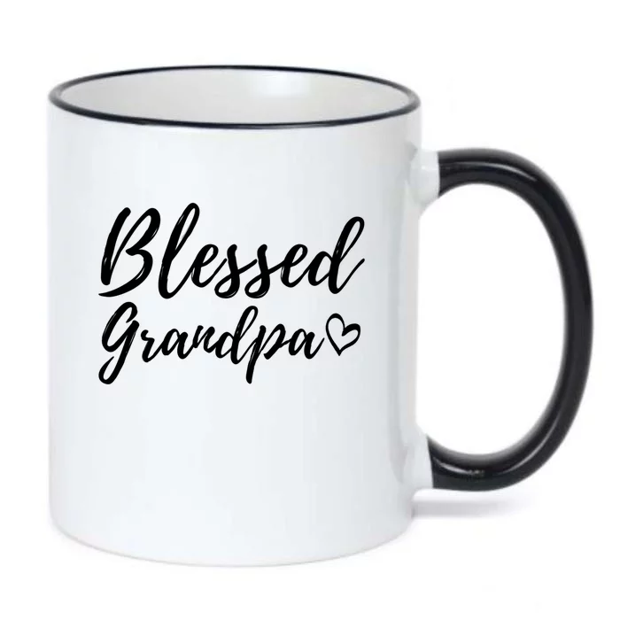 Blessed Grandpa Cute Gift Christmas Gift Grandpa Family Matching Meaningful Gift Black Color Changing Mug