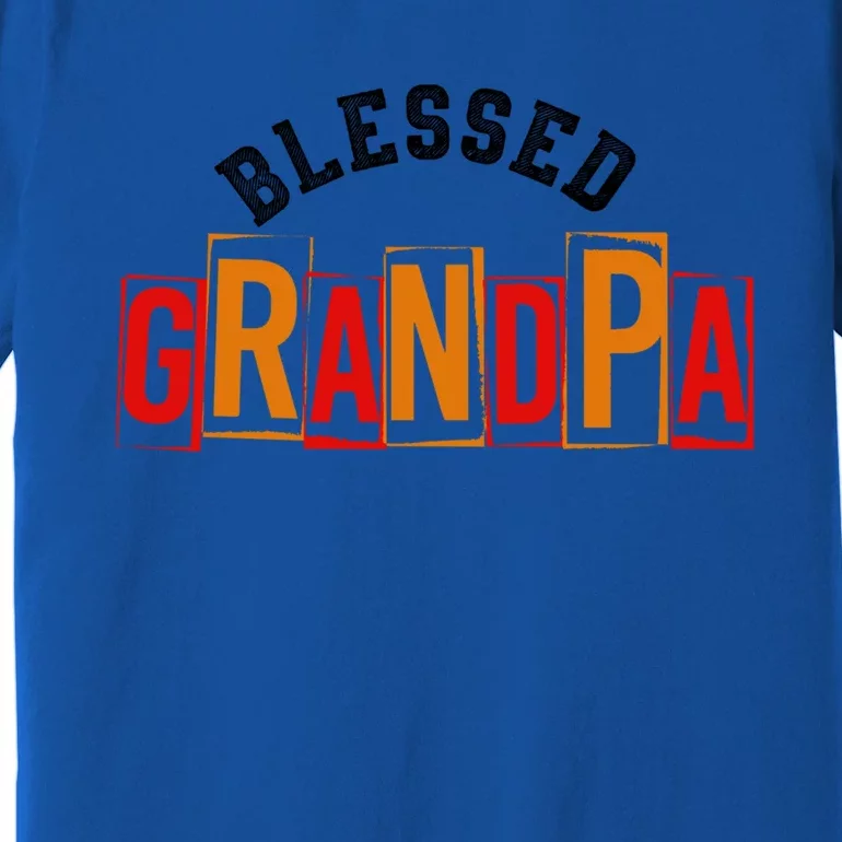 Blessed Grandpa Cute Gift Premium T-Shirt