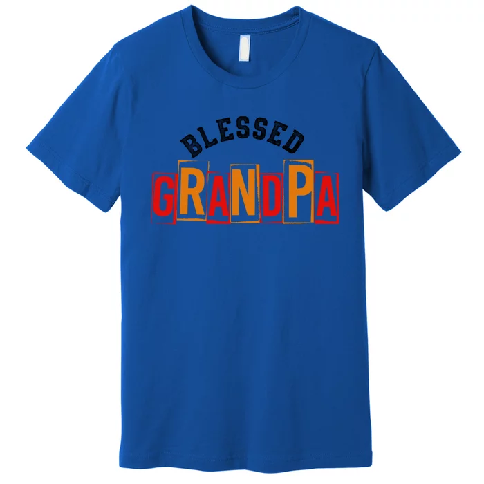 Blessed Grandpa Cute Gift Premium T-Shirt