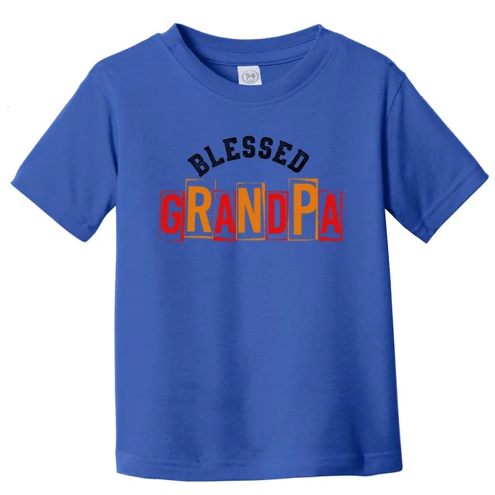 Blessed Grandpa Cute Gift Toddler T-Shirt