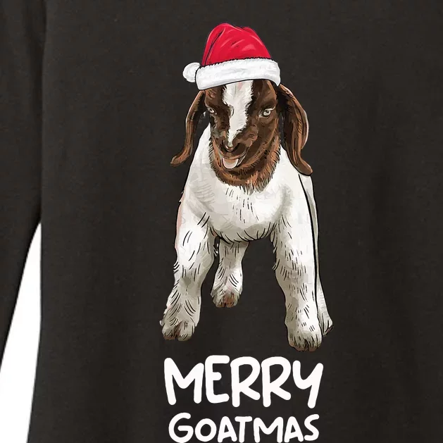 Boer goat Christmas Merry Goatmas Womens CVC Long Sleeve Shirt