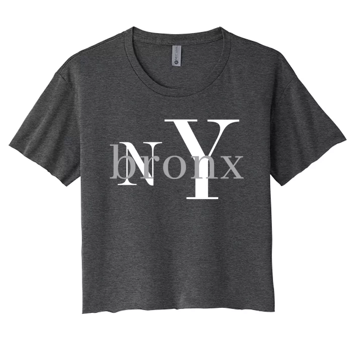 Bronx Gift Classic Design Style Bronx New York Ny Gift Women's Crop Top Tee