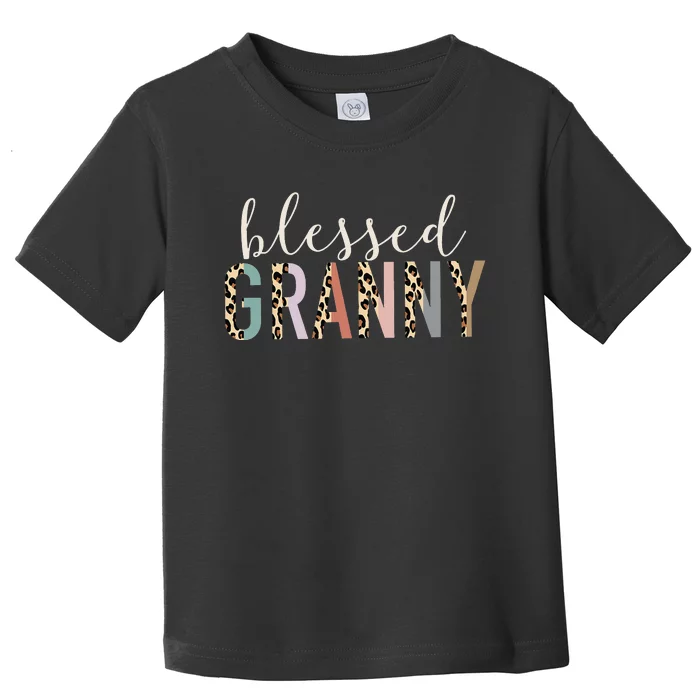 Blessed Granny Cute Leopard funny mother's day Toddler T-Shirt