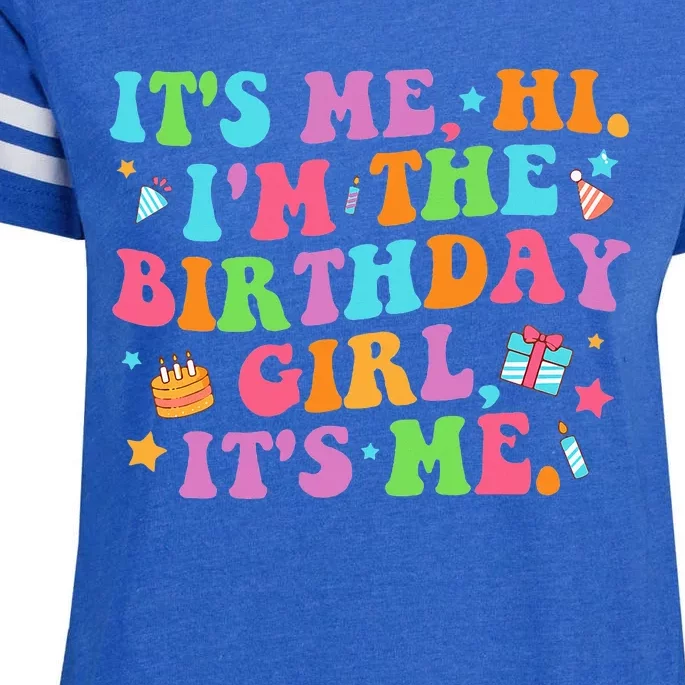 Birthday Girl Celebration Enza Ladies Jersey Football T-Shirt