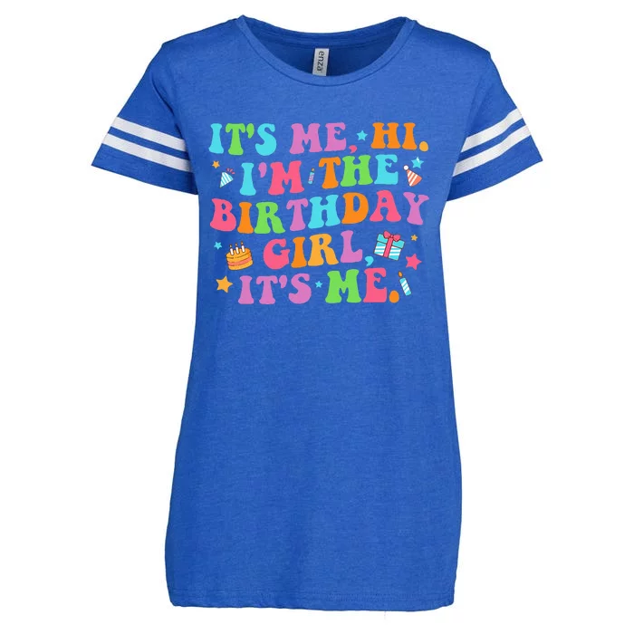 Birthday Girl Celebration Enza Ladies Jersey Football T-Shirt