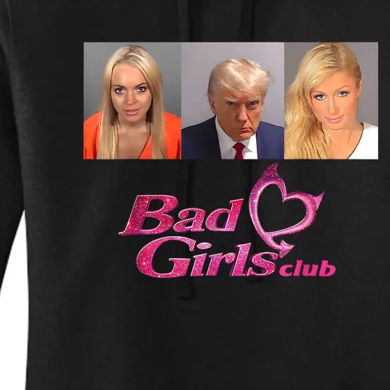 Bad Girls Club Donald Trump Mug Shot Women's Pullover Hoodie