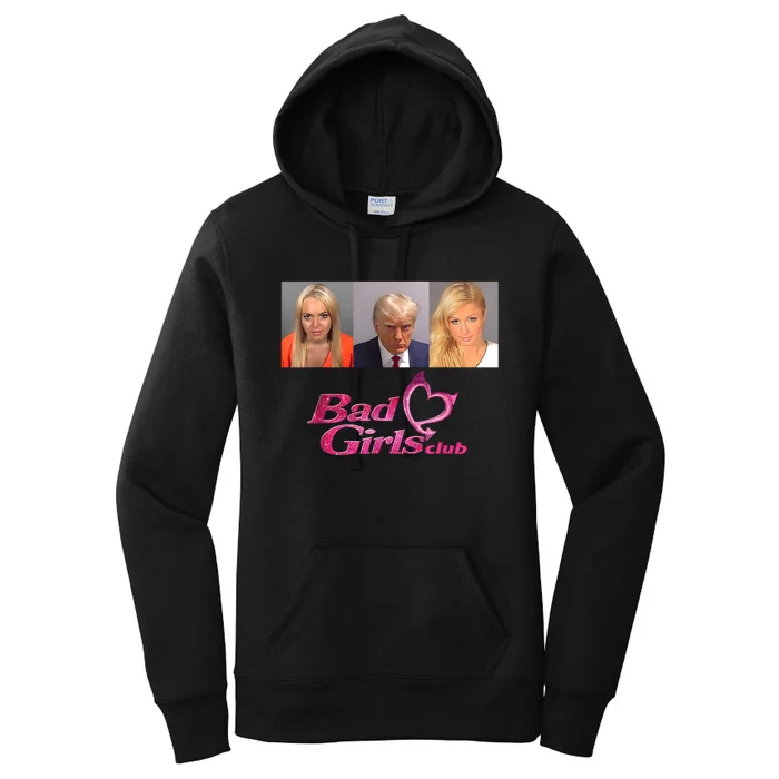 Bad Girls Club Donald Trump Mug Shot Women's Pullover Hoodie