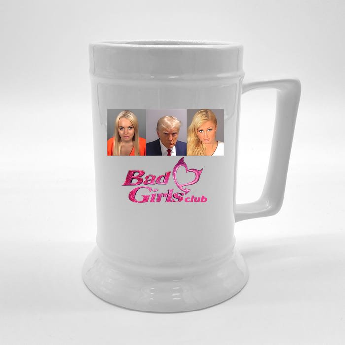 Bad Girls Club Donald Trump Mug Shot Front & Back Beer Stein