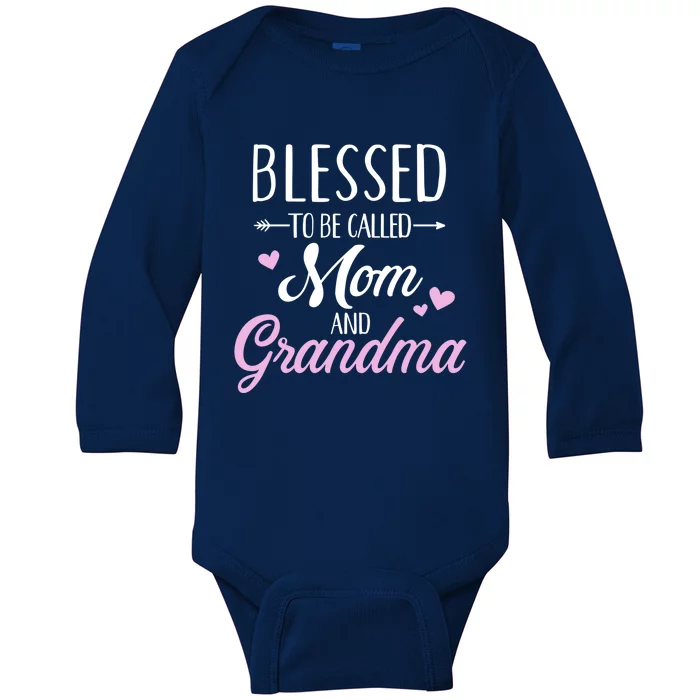 Blessed Grandma Cute Gift Baby Long Sleeve Bodysuit