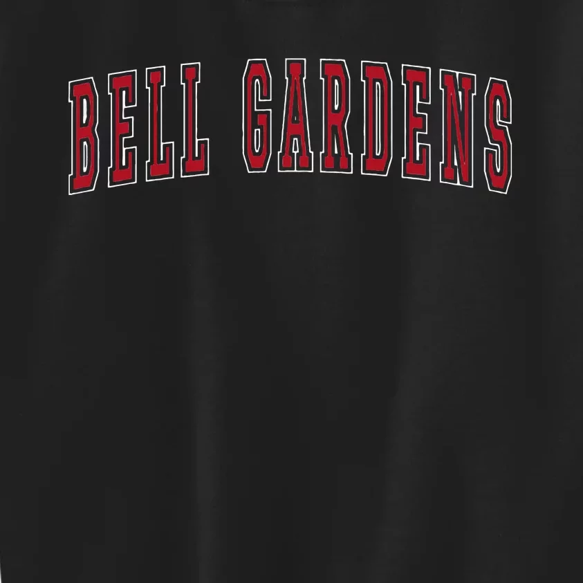 Bell Gardens California Souvenir Vacation College Style Red Kids Sweatshirt