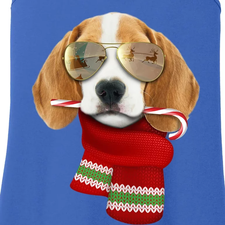 Beagle Gift Christmas Gift For Dog Lovers Puppy Sunglasses Gift Ladies Essential Tank