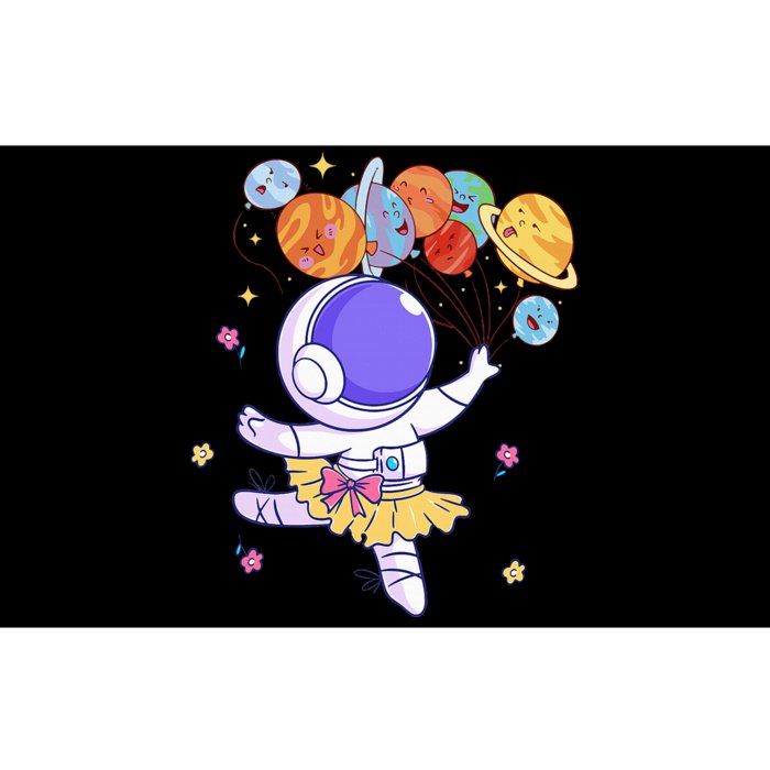 Ballerina Girl Cute Space Astronaut Costume Planet Balloons Bumper Sticker