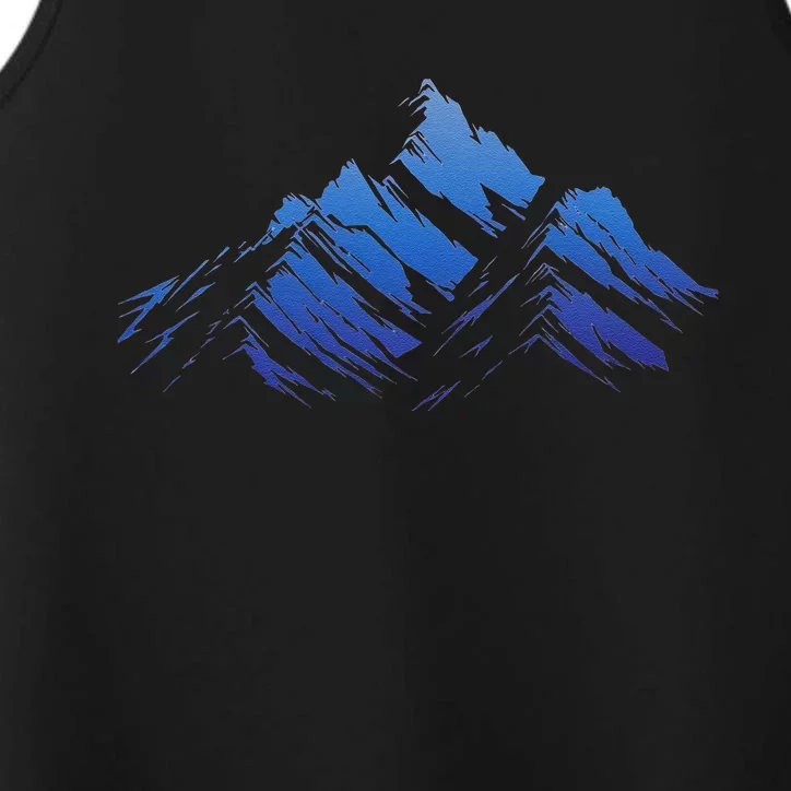 Blue Gradient Cool Performance Tank