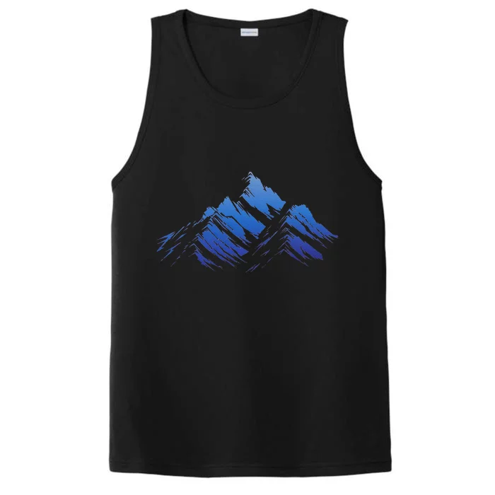 Blue Gradient Cool Performance Tank