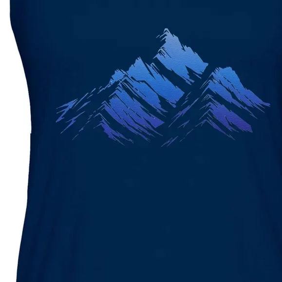 Blue Gradient Cool Ladies Essential Flowy Tank