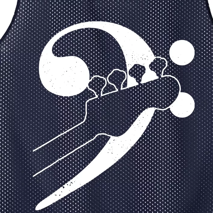 Bass Guitar Clef Bassist Musician Music Bass Player Gift Mesh Reversible Basketball Jersey Tank