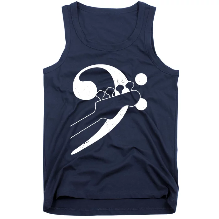 Bass Guitar Clef Bassist Musician Music Bass Player Gift Tank Top