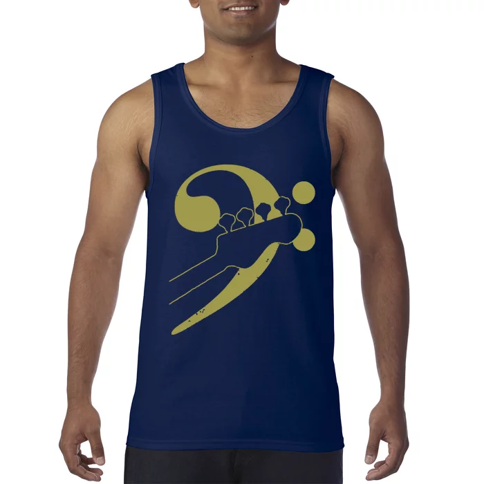 Bass Guitar Clef Bassist Musician Music Bass Player Gift Tank Top