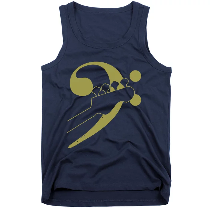 Bass Guitar Clef Bassist Musician Music Bass Player Gift Tank Top