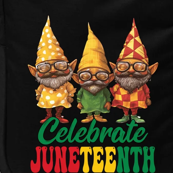 Black Gnomes Celebrate Junenth With My Gnomies Freedom Gift Impact Tech Backpack