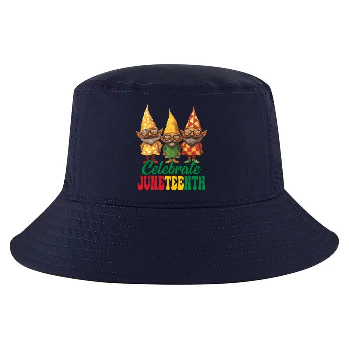 Black Gnomes Celebrate Junenth With My Gnomies Freedom Gift Cool Comfort Performance Bucket Hat