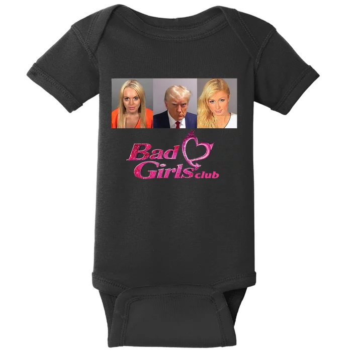 Bad Girls Club Donald Trump Mug Shot Baby Bodysuit