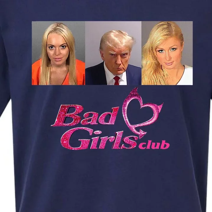 Bad Girl Club Donald Trump Mug Shot Sueded Cloud Jersey T-Shirt