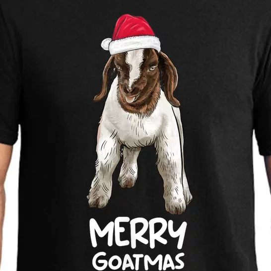 Boer Goat Christmas Merry Goatmas Pajama Set