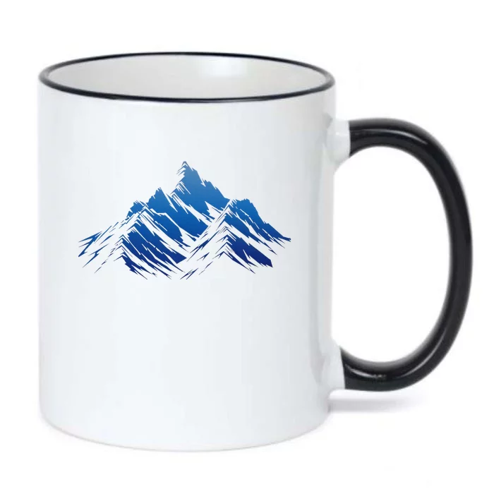 Blue Gradient Cool Graphic S 6xl Graphic Black Color Changing Mug