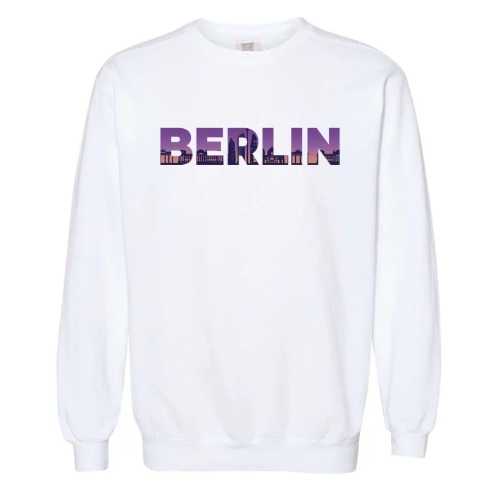 Berlin Germany City Garment-Dyed Sweatshirt