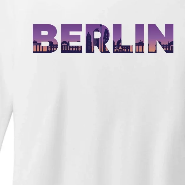 Berlin Germany City Womens CVC Long Sleeve Shirt