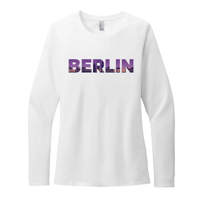 Berlin Germany City Womens CVC Long Sleeve Shirt