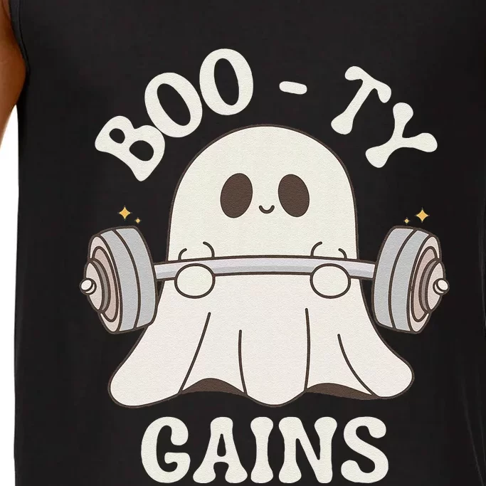 Booty Gains Cute Spooky Season Halloween Ghost Gym Comfort Colors® Tank Top